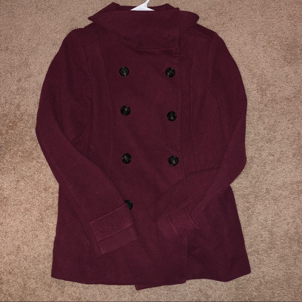 Maroon H&M Peacoat